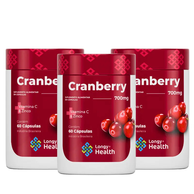 Cranberry 700mg 60 cápsulas - Longy Health