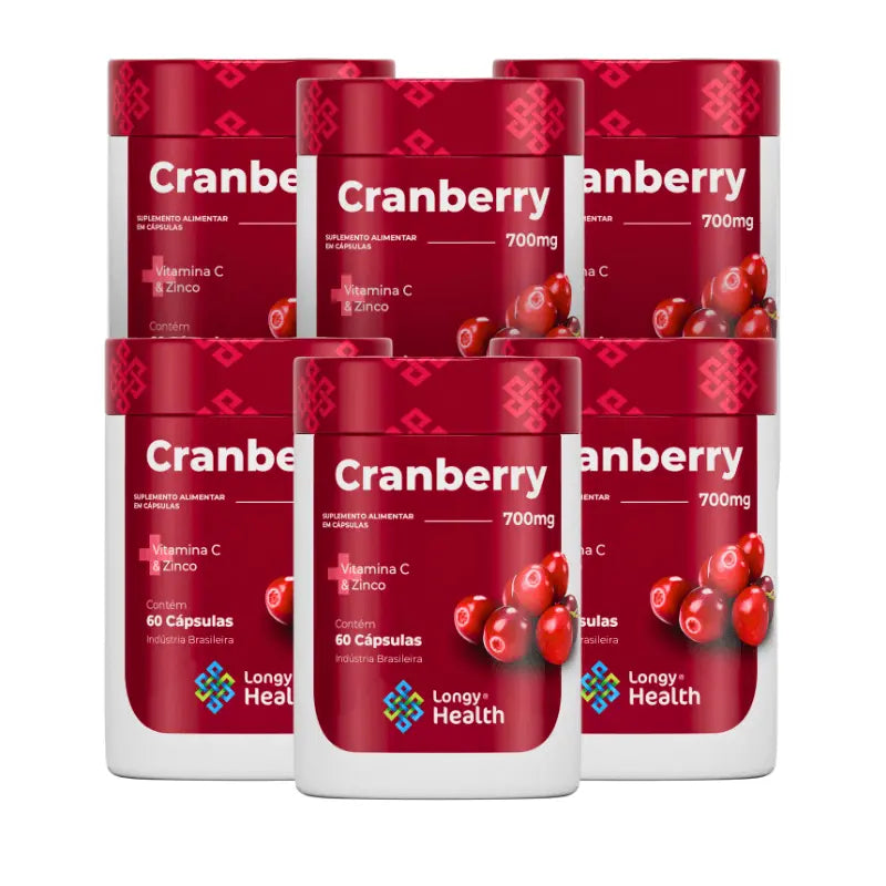 Cranberry 700mg 60 cápsulas - Longy Health